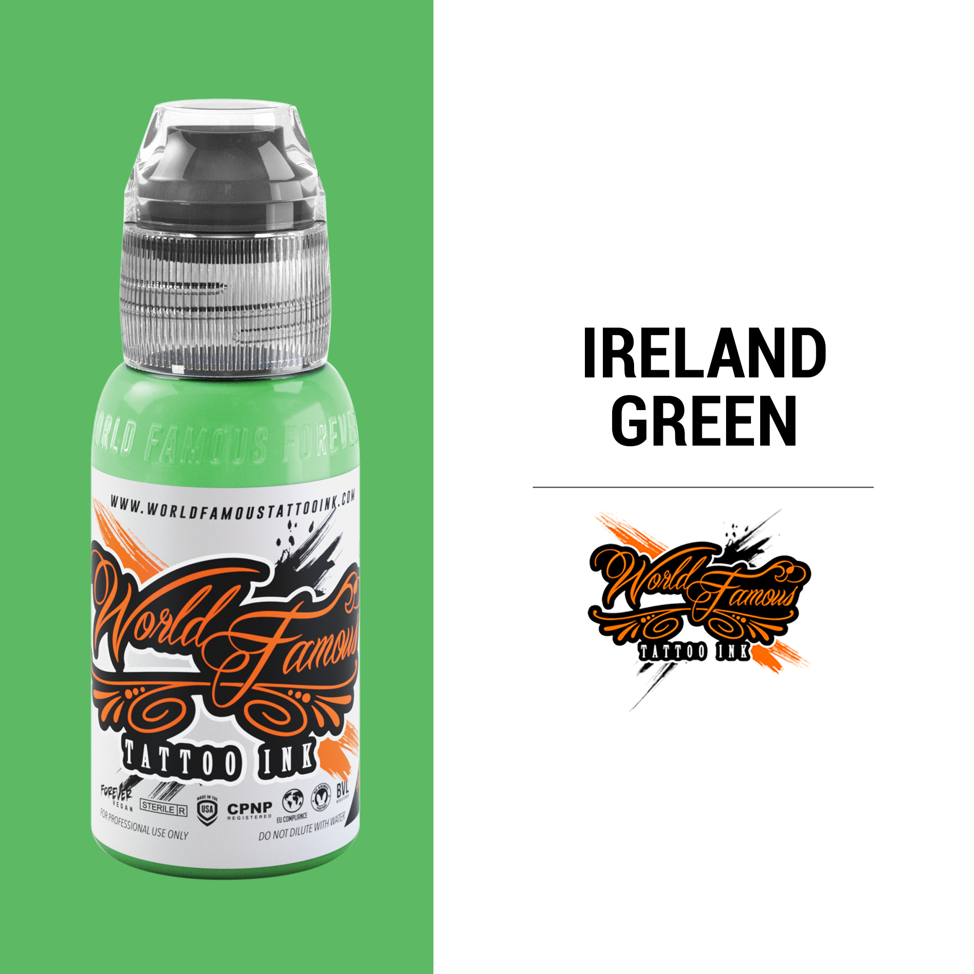 Всемирно известный - 30 мл - Зеленый Ирландия - Продается по специальной цене