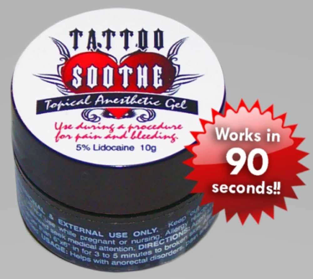 Tattoo Soothe Topical Anesthetic Gel — 10g Jar