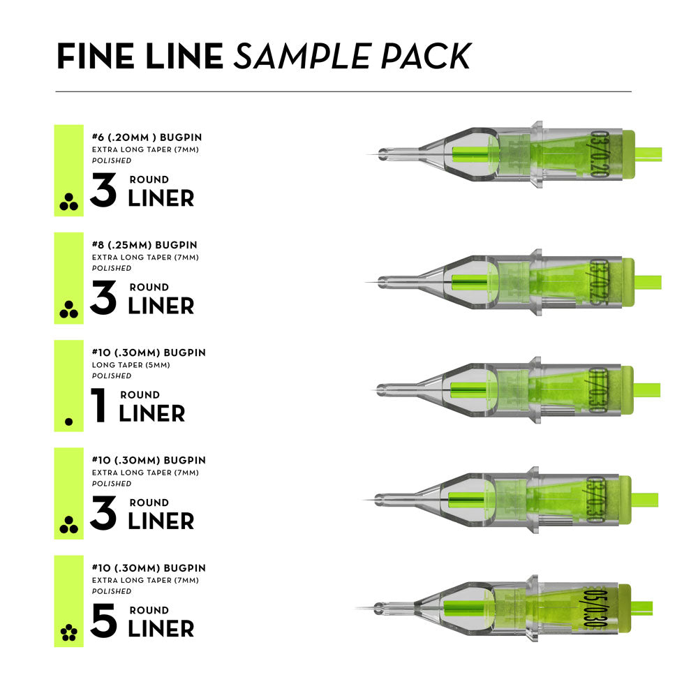 Peak Stellar Needle Cartridges — Sample Pack