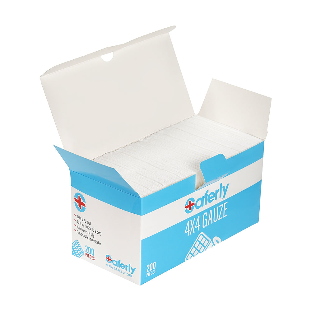 Saferly 4"x4" Gauze - Price Per Box of 200