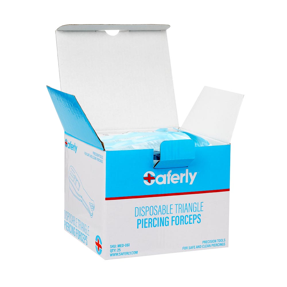 Saferly Triangle Disposable Piercing Forceps