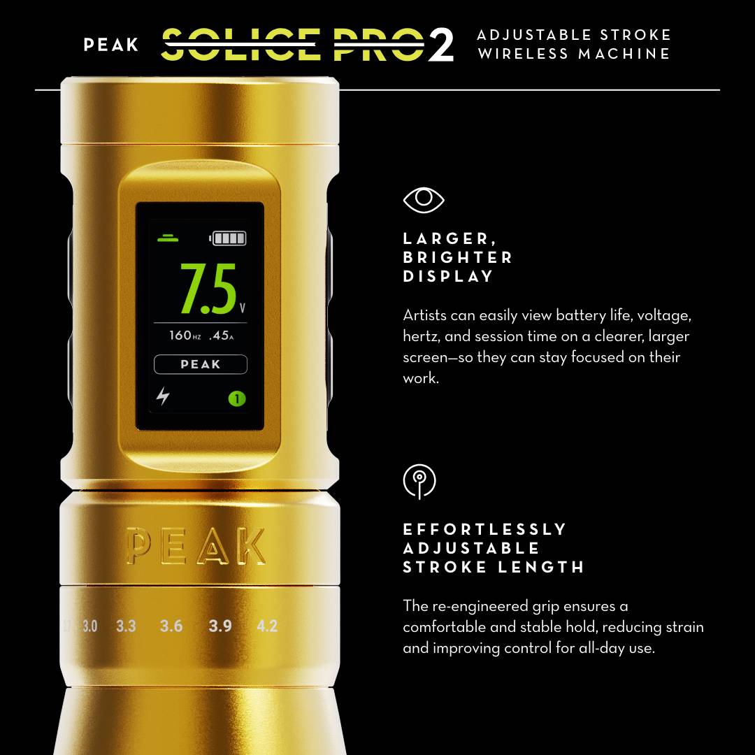 Peak Solice Pro 2 Wireless Tattoo Machine