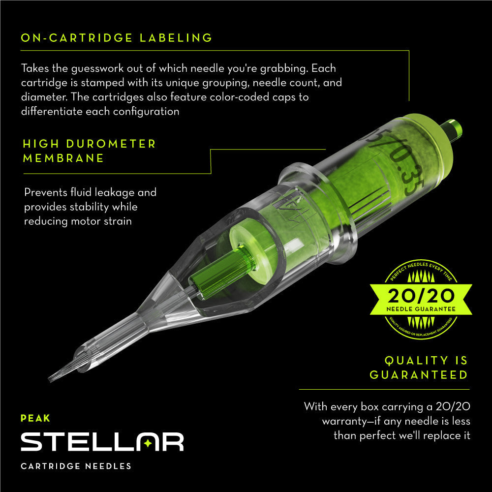 Peak Stellar Needle Cartridges — Sample Pack