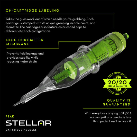 Peak Stellar Needle Cartridges — Sample Pack