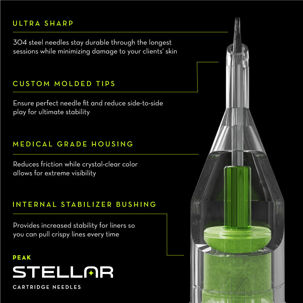 Peak Stellar Needle Cartridges — Sample Pack