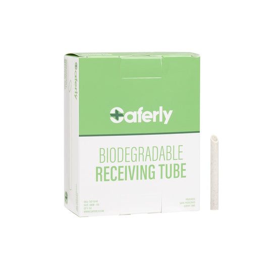 Saferly Biodegradable Receiving Tubes — Box of 50 — Pick Size Saferly Biodegradable Receiving Tubes — Box of 50 — Pick Size