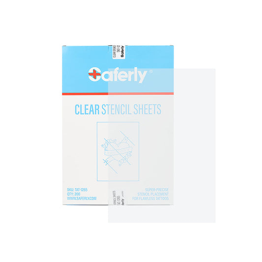 Saferly Clear Tattoo Stencil Insert — 8-1/2" x 11” — 200 Sheets Saferly Clear Tattoo Stencil Insert — 8-1/2" x 11” — 200 Sheets