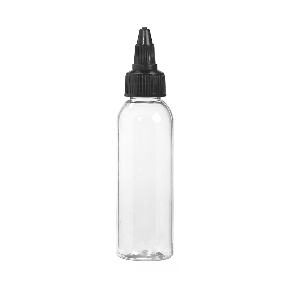 Saferly 2oz Empty Tattoo Ink Bottle with Twist Top