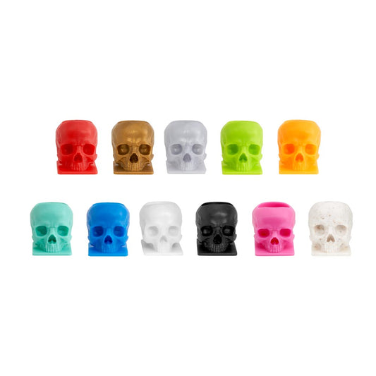 Saferly Skull Ink Caps — Size #16 (Large) — Bag of 200 Saferly Skull Ink Caps — Size #16 (Large) — Bag of 200