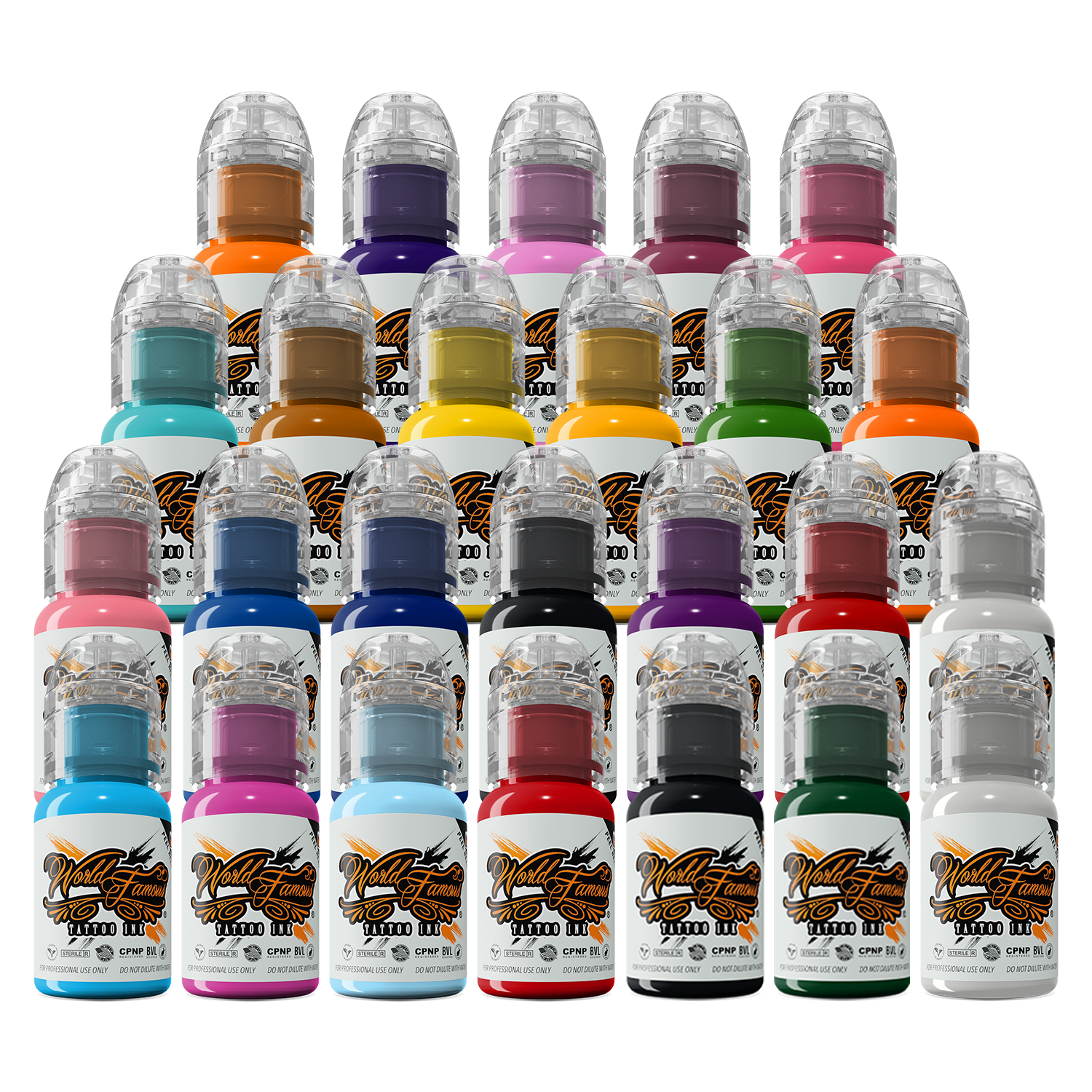 World Famous 25 color bottle set — 1oz