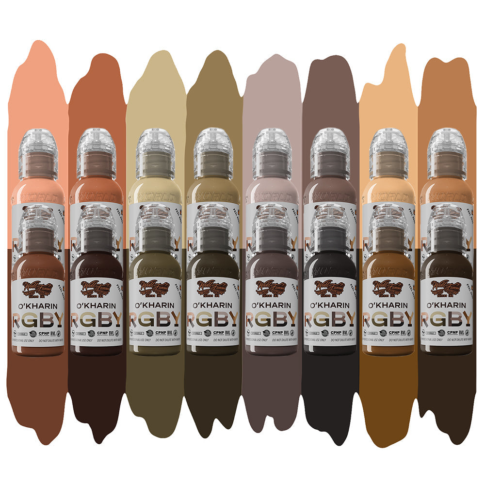 Sasha O’Kharin RGBY Skin Tone Set of 16 Colors — World Famous — 1oz