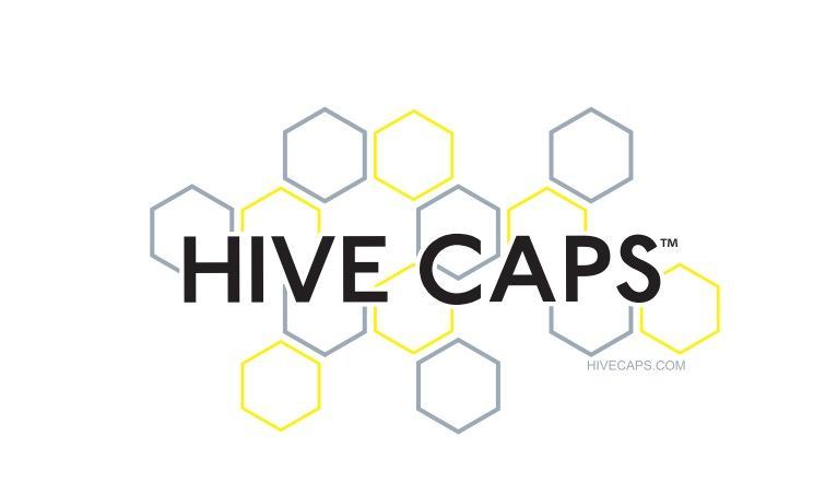 Hive Caps™ Black and Yellow LogoDeep Hive Caps™ — Bag of 200 Ink Caps (50 Pieces) — Pick Color