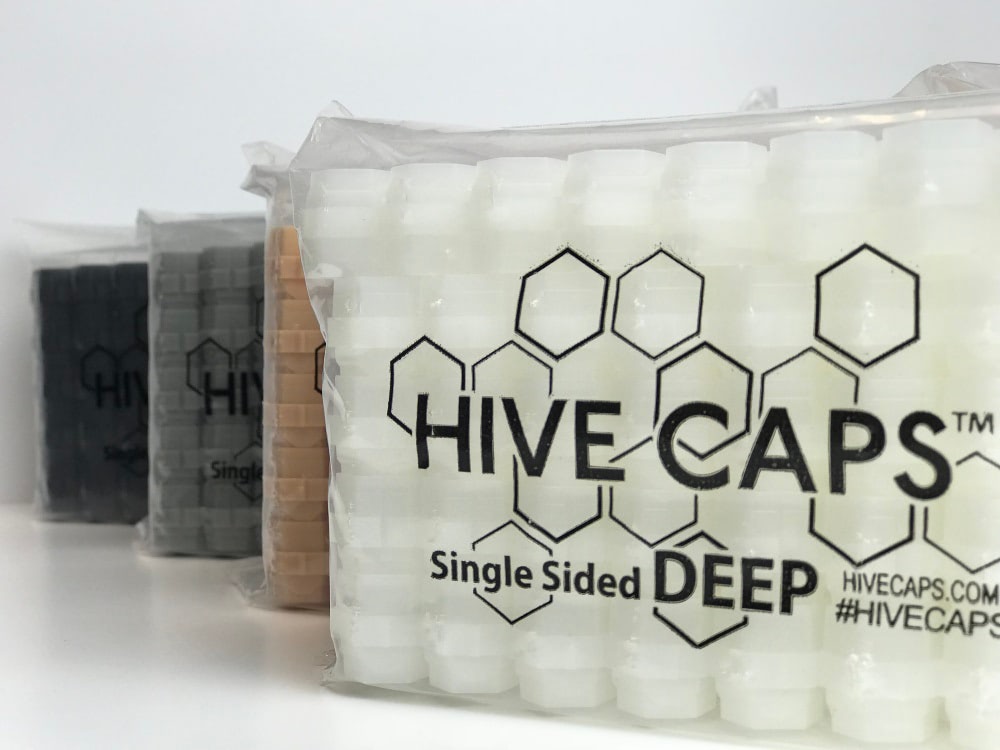 Hive Caps™ White Text LogoDeep Hive Caps™ — Bag of 200 Ink Caps (50 Pieces) — Pick Color