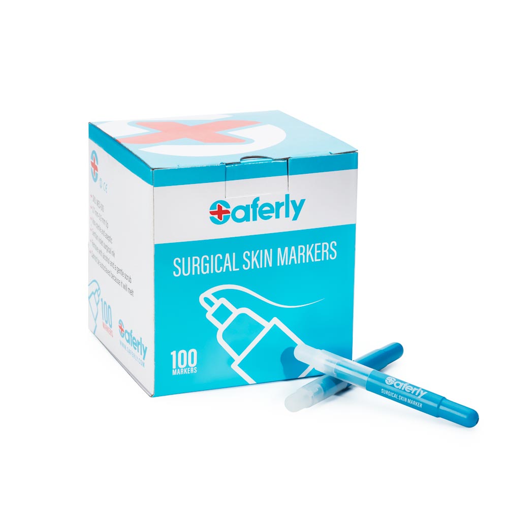 Saferly Purple or White Fine Tip Surgical Skin Marker — Pick Color