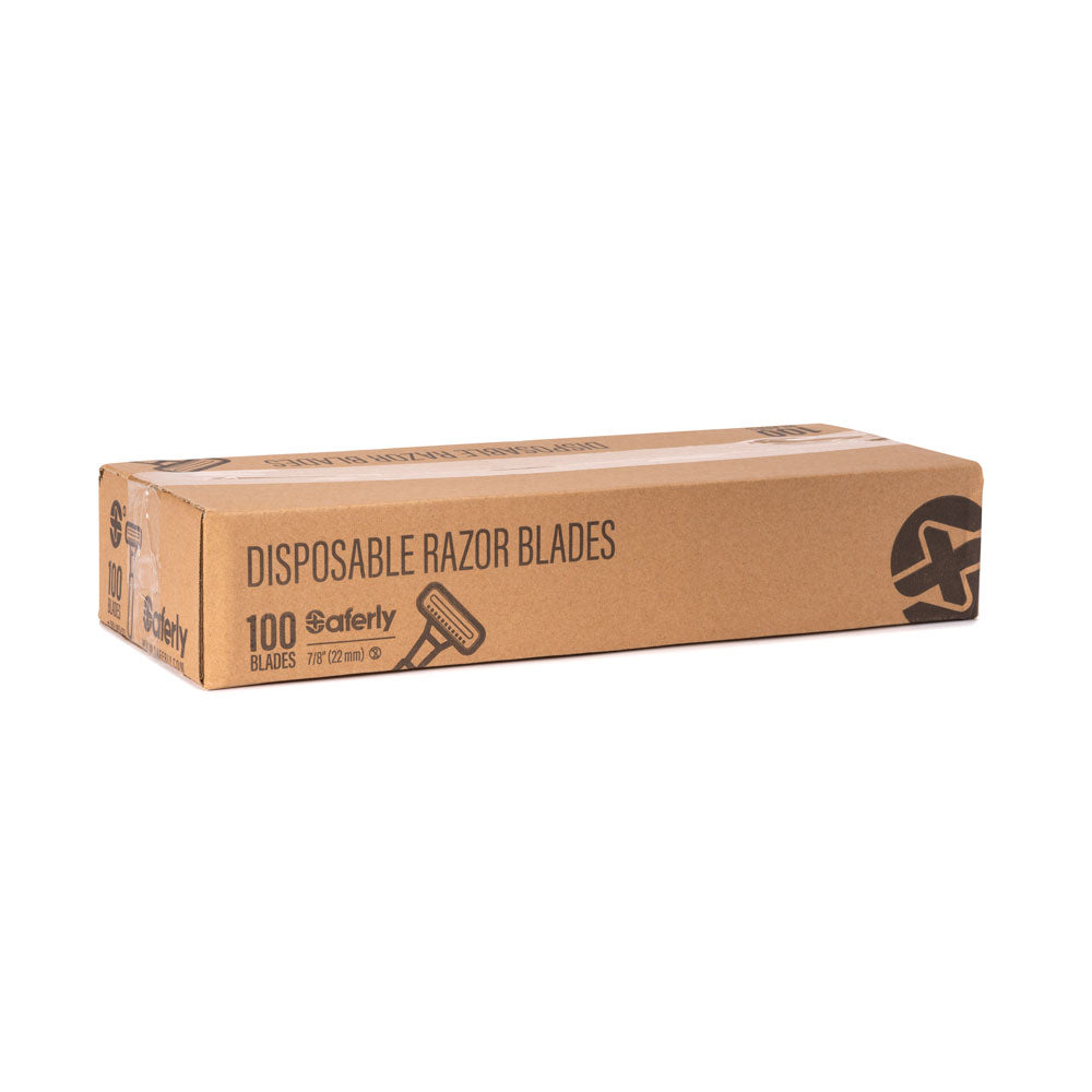 Saferly Double Blade Disposable Razor — Single or Box of 100