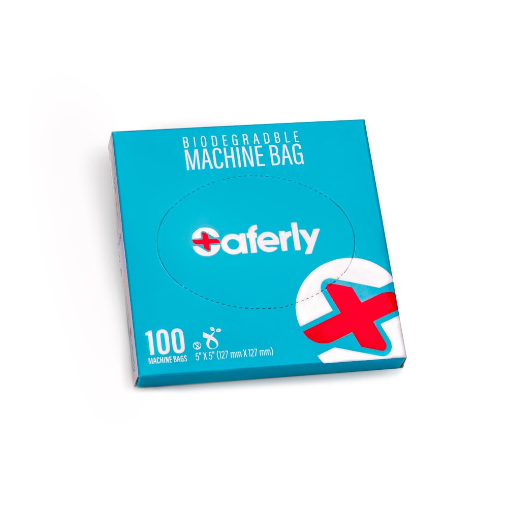 Saferly Biodegradable Machine Bags - Price Per Box of 100