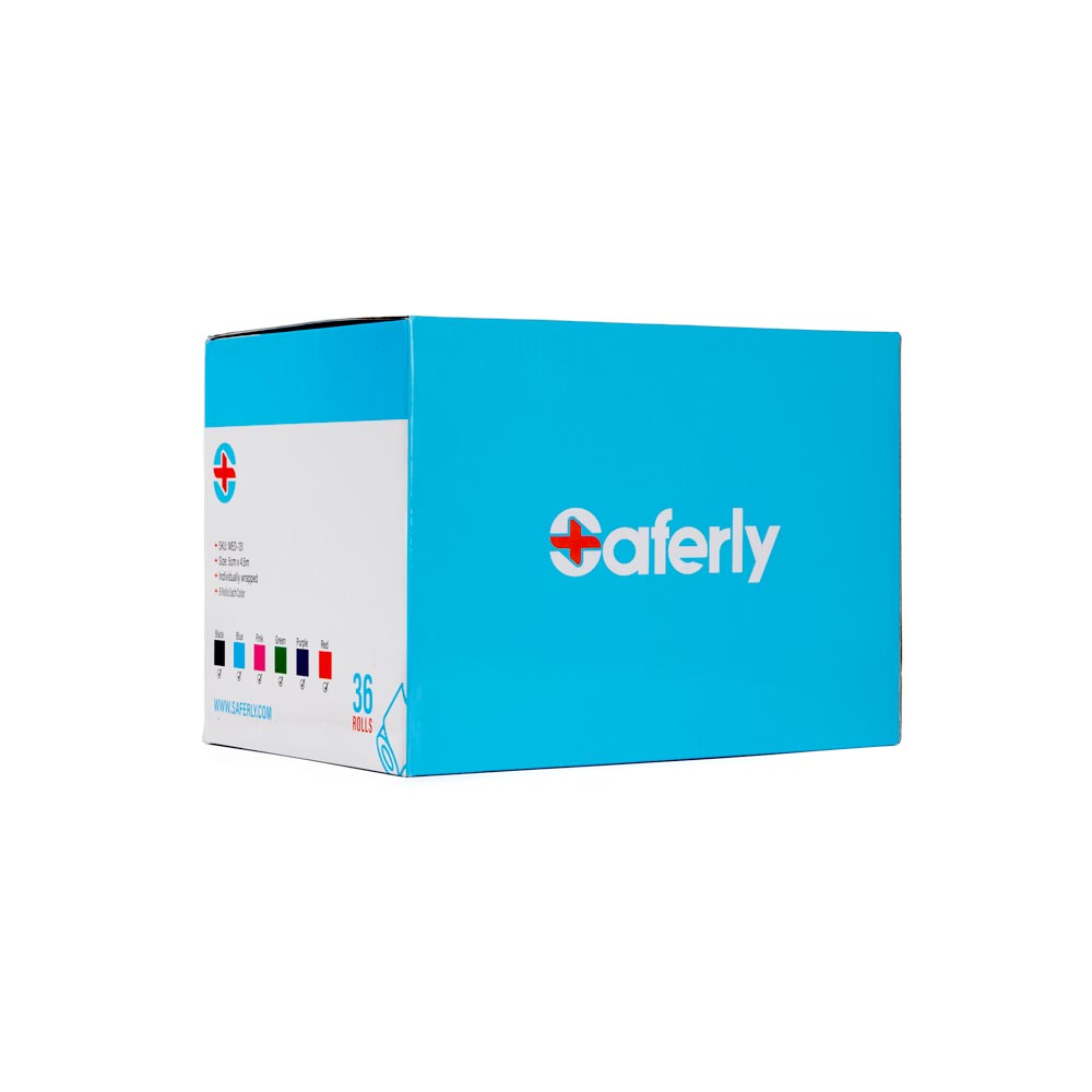 Saferly 2” Medical Cohesive Wrap — Assorted Colors — Case of 36