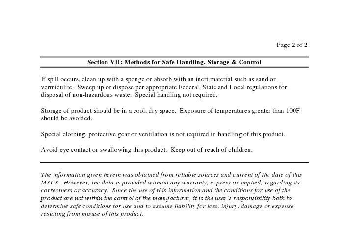 Richie Bulldog Certified Hustle Butter Deluxe MSDS - Page 1