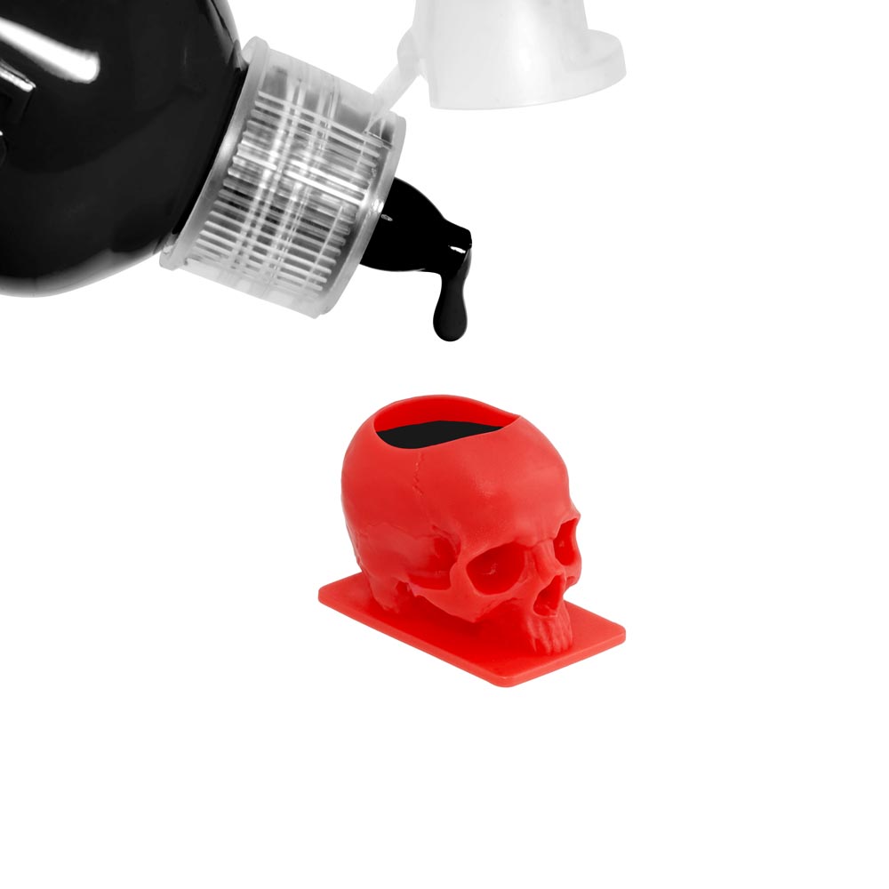 Saferly Skull Ink Caps — Size #16 (Large) — Bag of 200