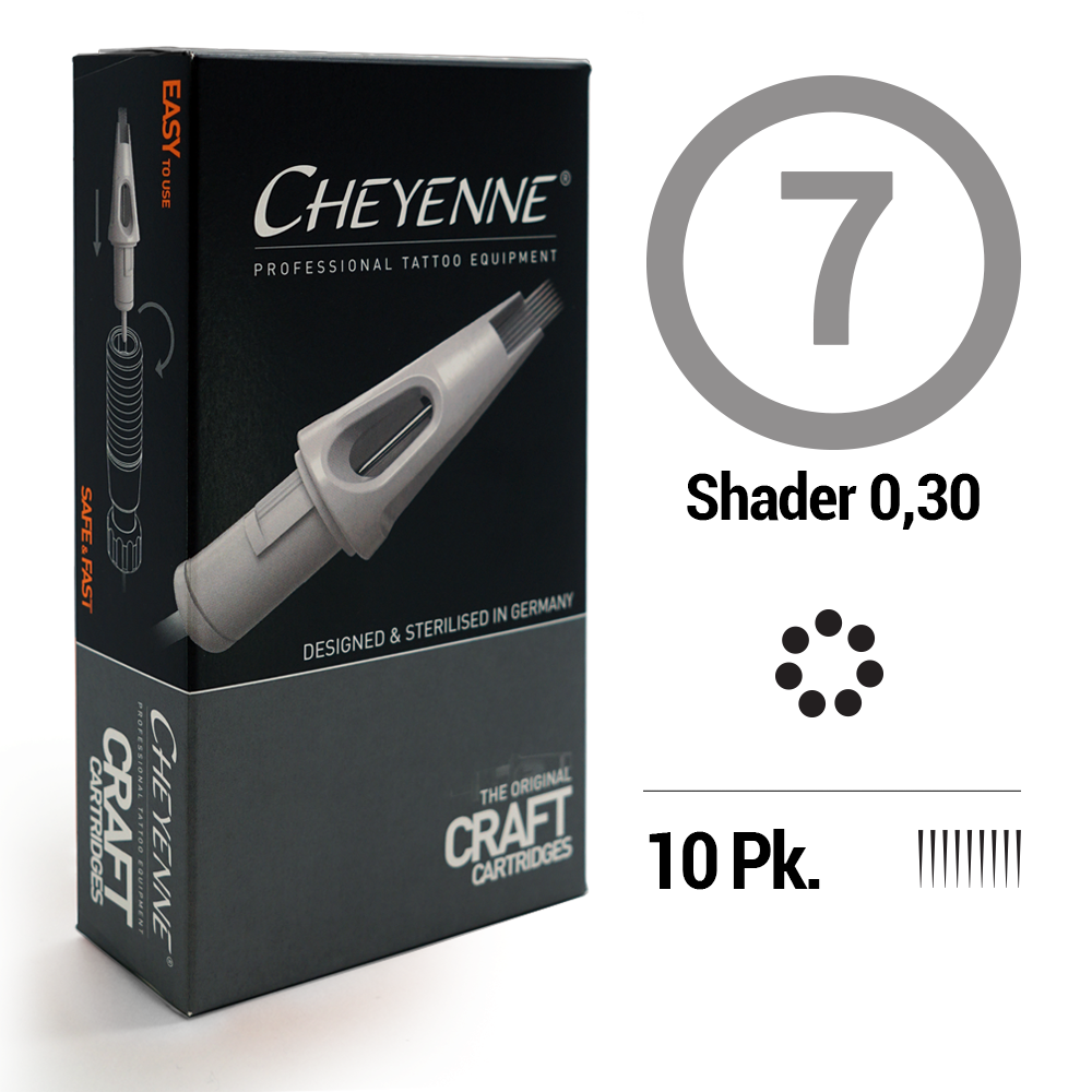 7 Shader Tattoo Craft Cartridge Needle