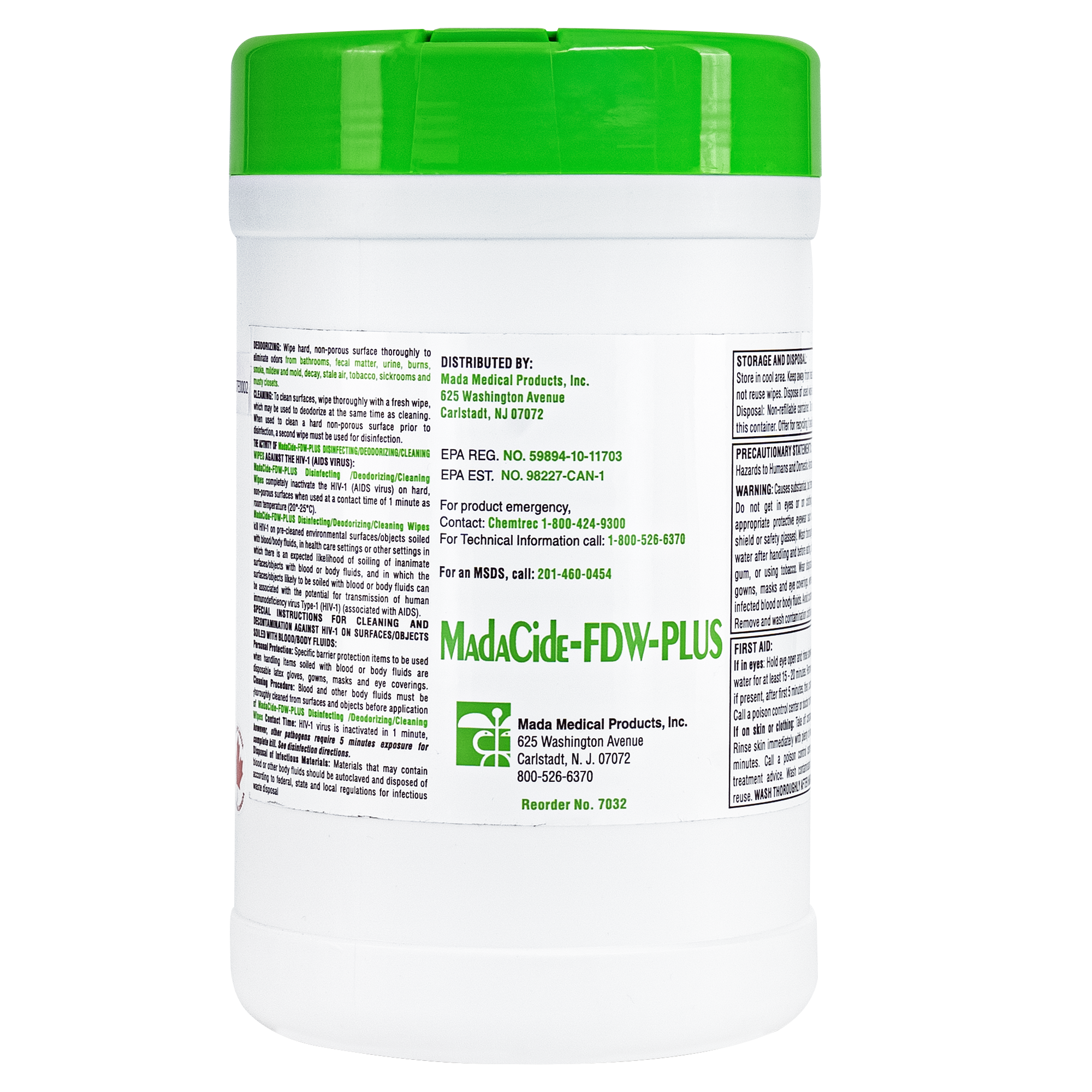 Madacide FD Disinfectant Wipes – SD Tattoo Supply