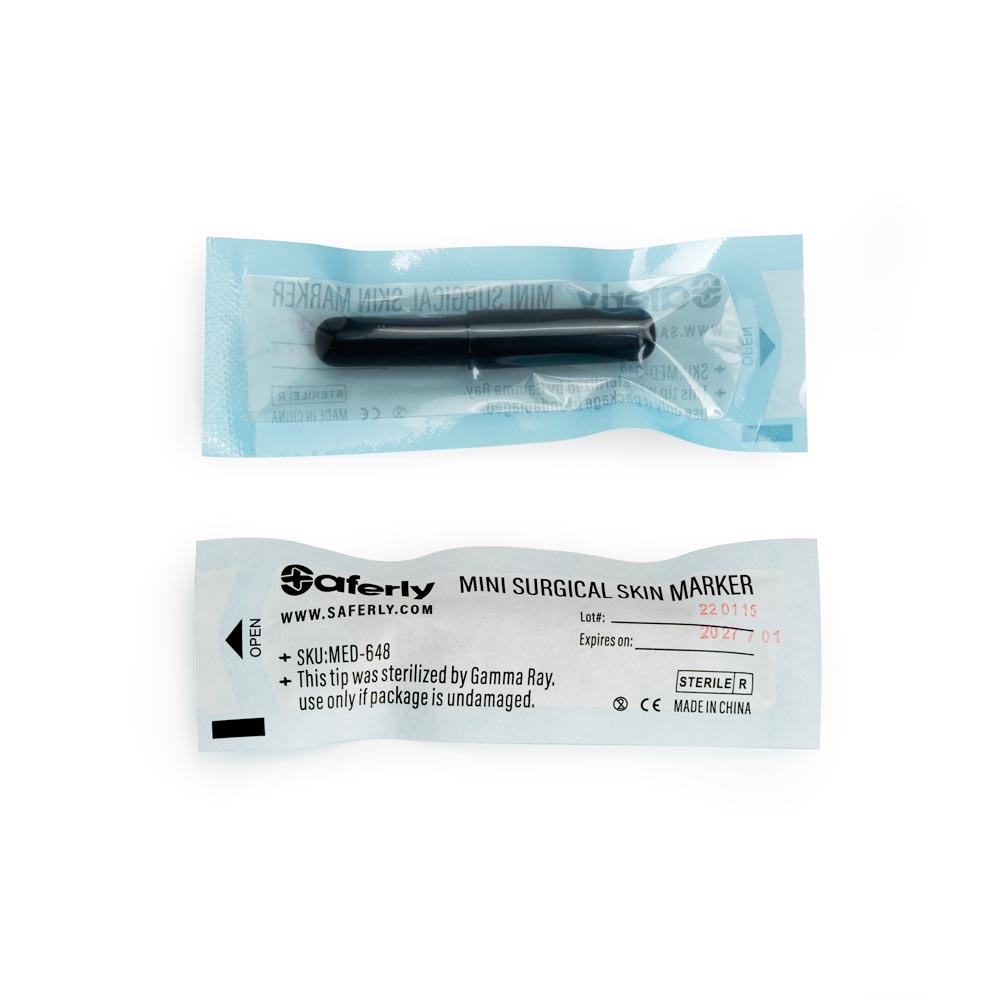 Saferly White Mini Surgical Skin Markers — Sterilized and