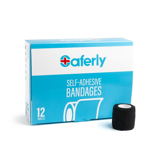 Saferly Cohesive Bandage Wrap — Box of 12