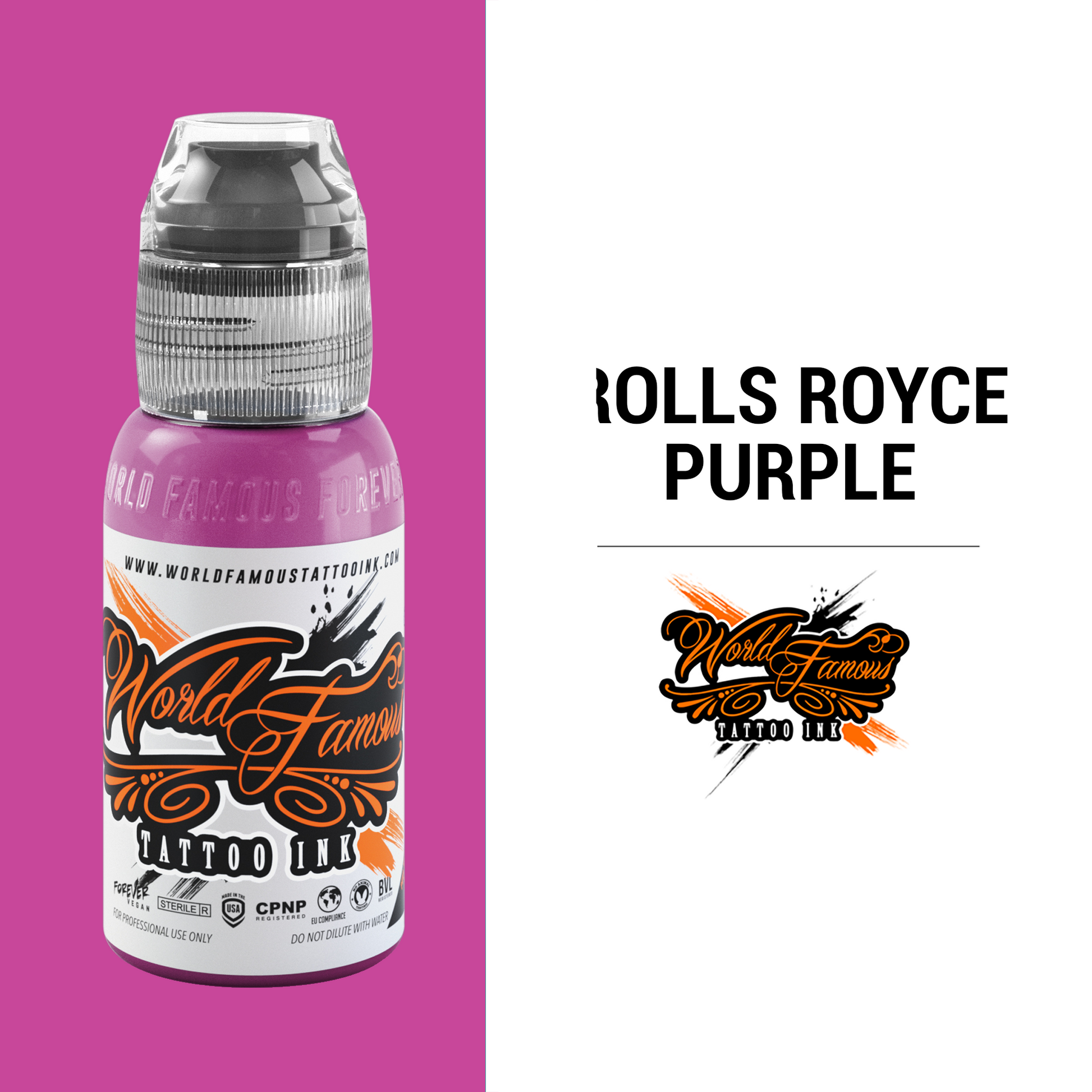 Rolls Royce Purple | World Famous Tattoo Ink